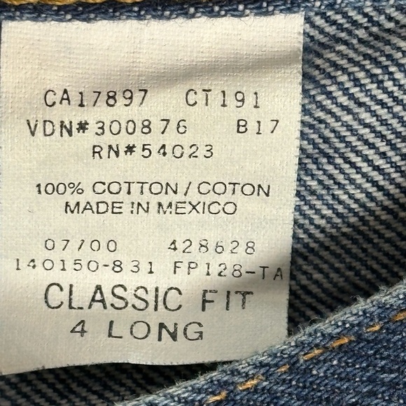 GAP CLASSIC Y2K Jeans Size 4 Long High-Rise Straight 100% Cotton Vintage 2000 - Picture 9 of 11